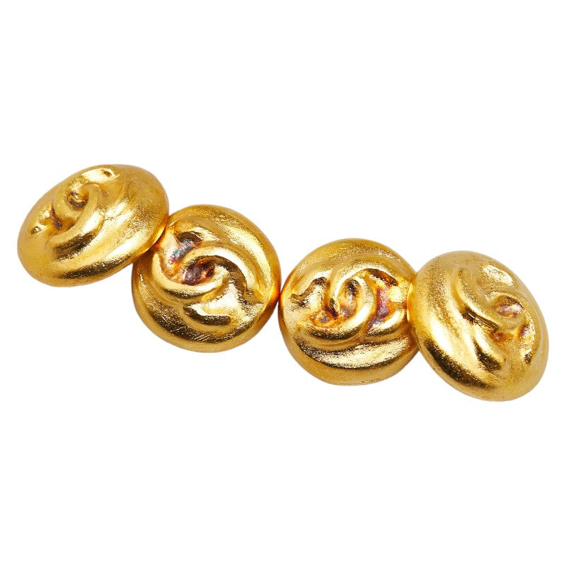 Chanel Coco Mark Round Double Cufflinks Classic Flap Tote