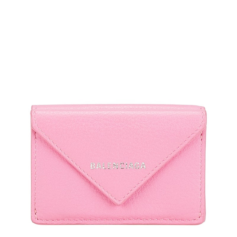 Balenciaga Leather Paper Mini Wallet | Studio Nafay