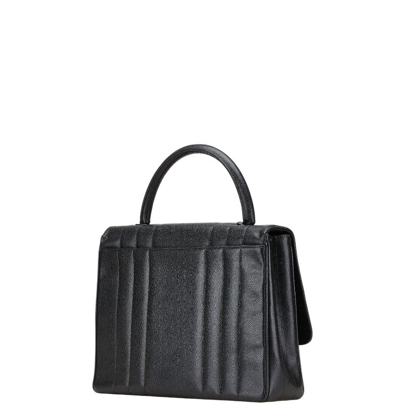 Chanel Mademoiselle Caviar Skin Handbag Classic Flap