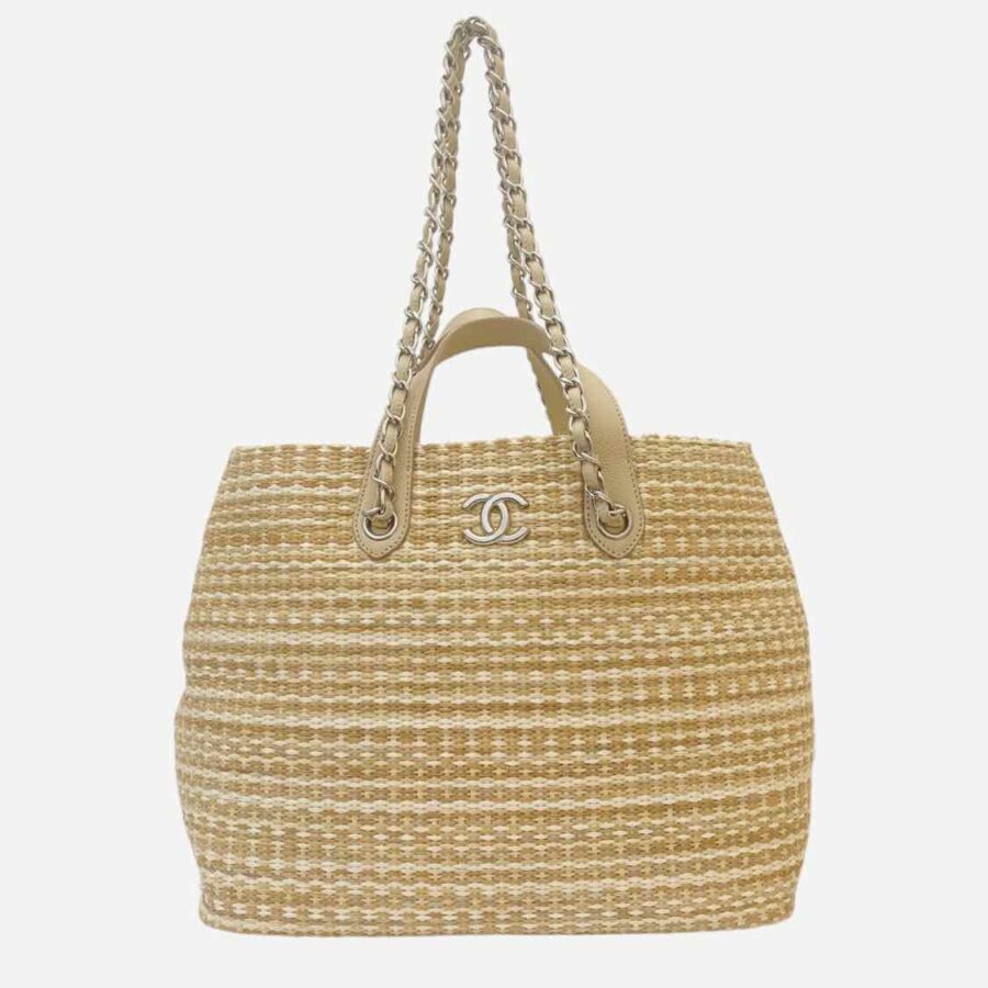 CHANEL Shopping Beige Tote Bag | Studio Nafay