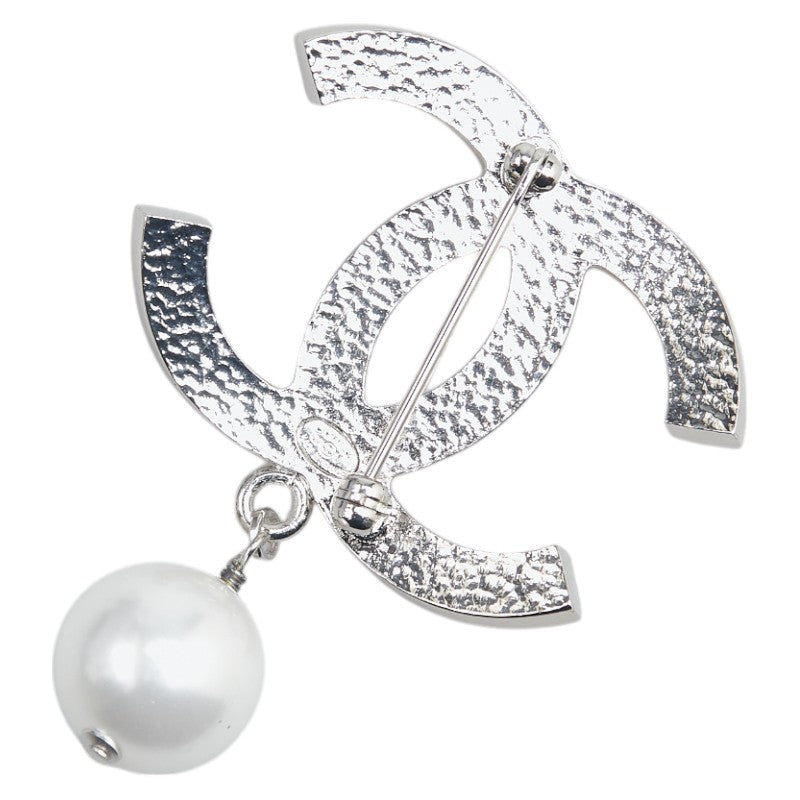 Chanel Metal Coco Mark Faux Pearl Brooch 07V Classic Flap Tote