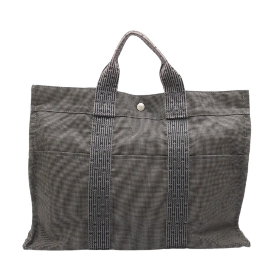 HERMES Tote Bag canvas gray Tote Bag Tote MM Her Line mens(Unisex) | Studio Nafay