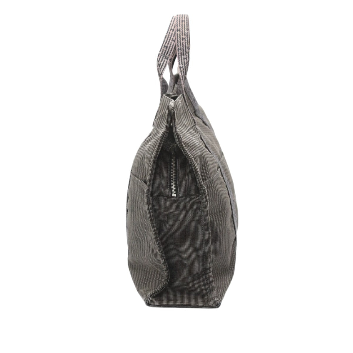 HERMES Tote Bag canvas gray Tote Bag Tote MM Her Line mens(Unisex)