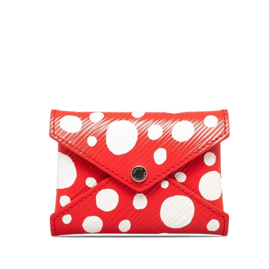 Red Louis Vuitton x Yayoi Kusama Small Epi Kirigami Pouch | Studio Nafay