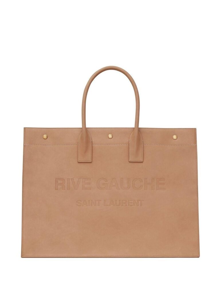 Men's Ysl Rive Gauche Tote in Brown Gold 587273BWRPW2725 | Studio Nafay