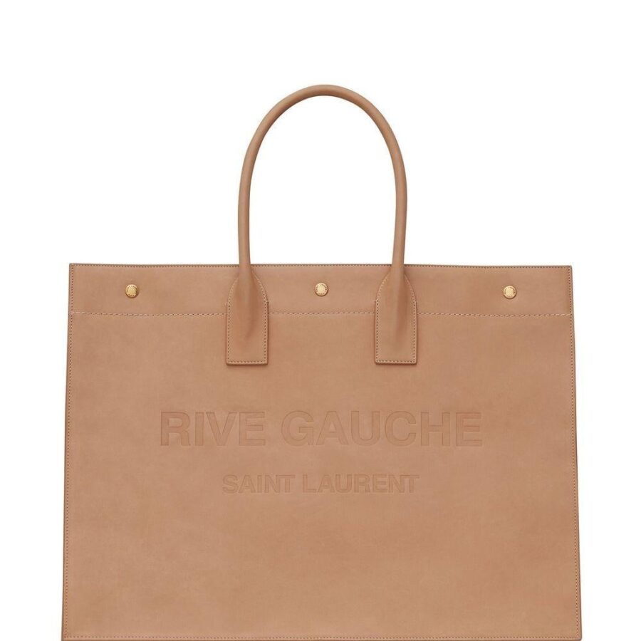 Men's Ysl Rive Gauche Tote in Brown Gold 587273BWRPW2725 | Studio Nafay
