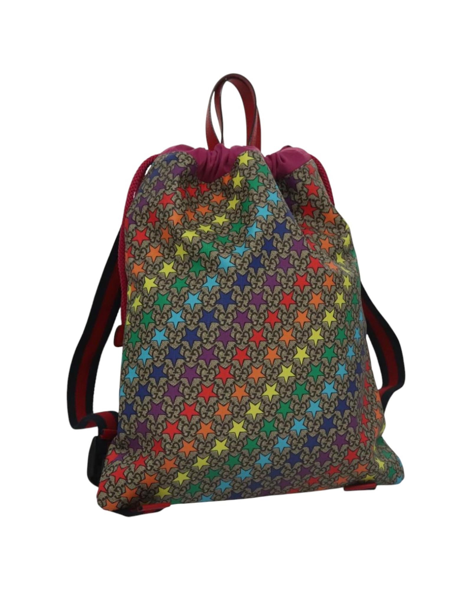 Childrens Canvas Backpack with Multicolour Design