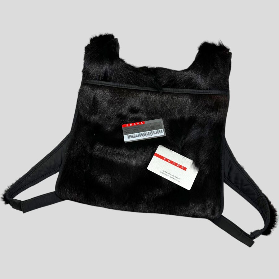 Prada Sport Goat Fur Reversible Chest Rig / Backpack | Studio Nafay