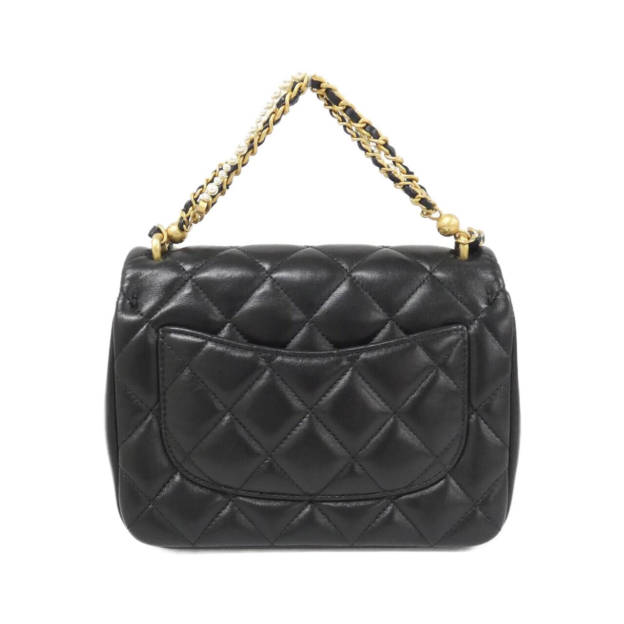 Chanel Lambskin Faux Pearl Shoulder Bag