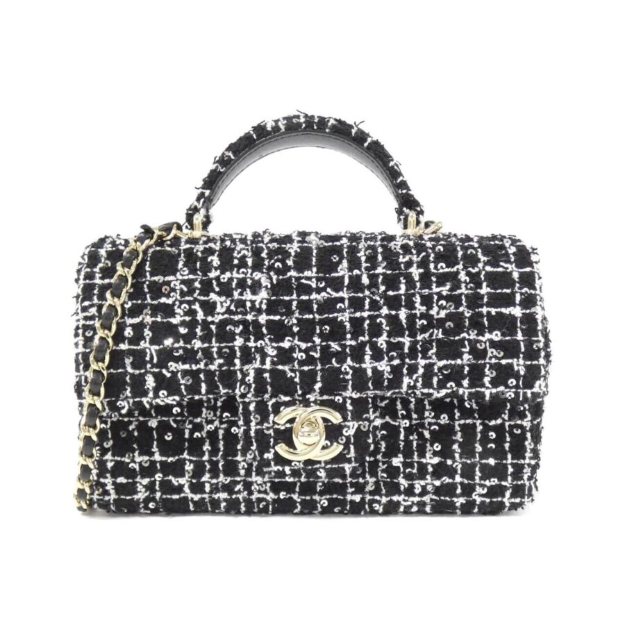 Chanel Cotton Tweed Shoulder Bag | Studio Nafay