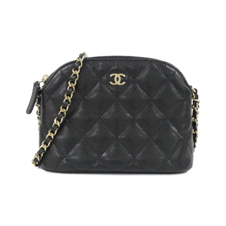 Chanel Timeless Classic Caviar Skin Chain Clutch | Studio Nafay