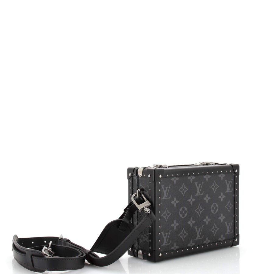 Clutch Box Bag Monogram Eclipse and Leather | Studio Nafay