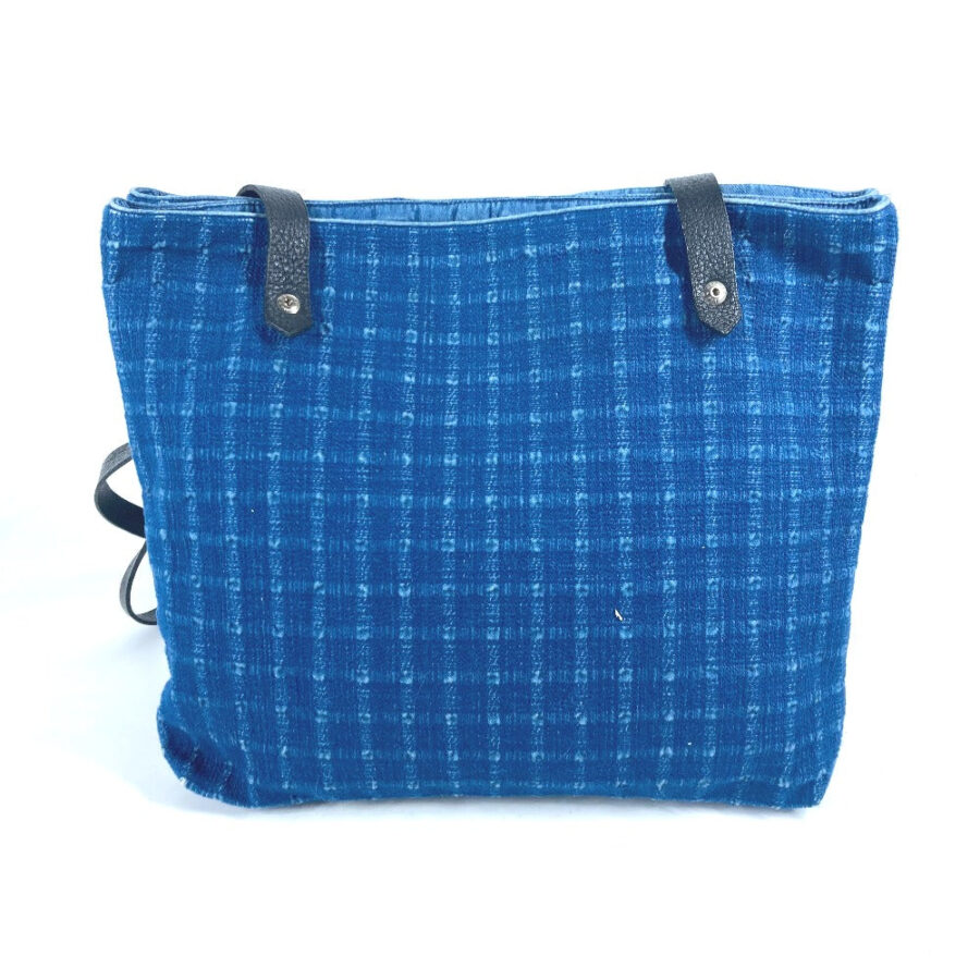 HERMES Tote Bag Canvas, Leather blue Amedaba Cava de Bosch Women | Studio Nafay