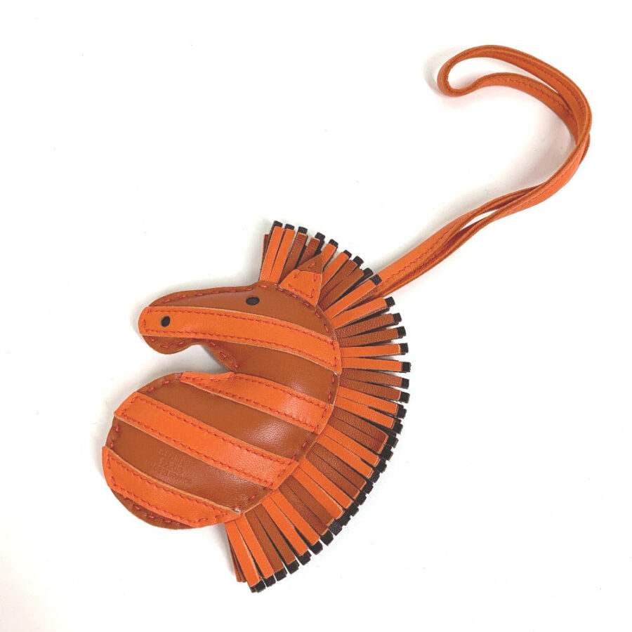 HERMES Bag charm Leather / Anemiro Orange Gee Gee Savannah Women(Unisex) | Studio Nafay