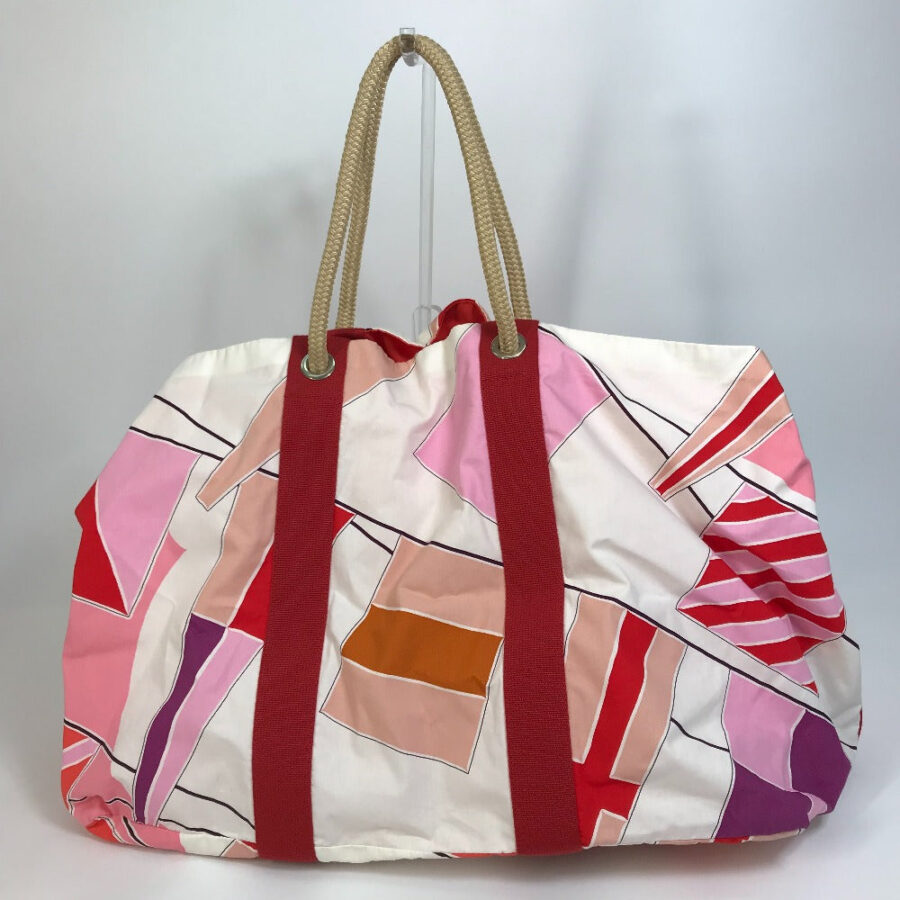 HERMES Tote Bag canvas multicolor Cabas Drapeaux au vent rope handle Women | Studio Nafay
