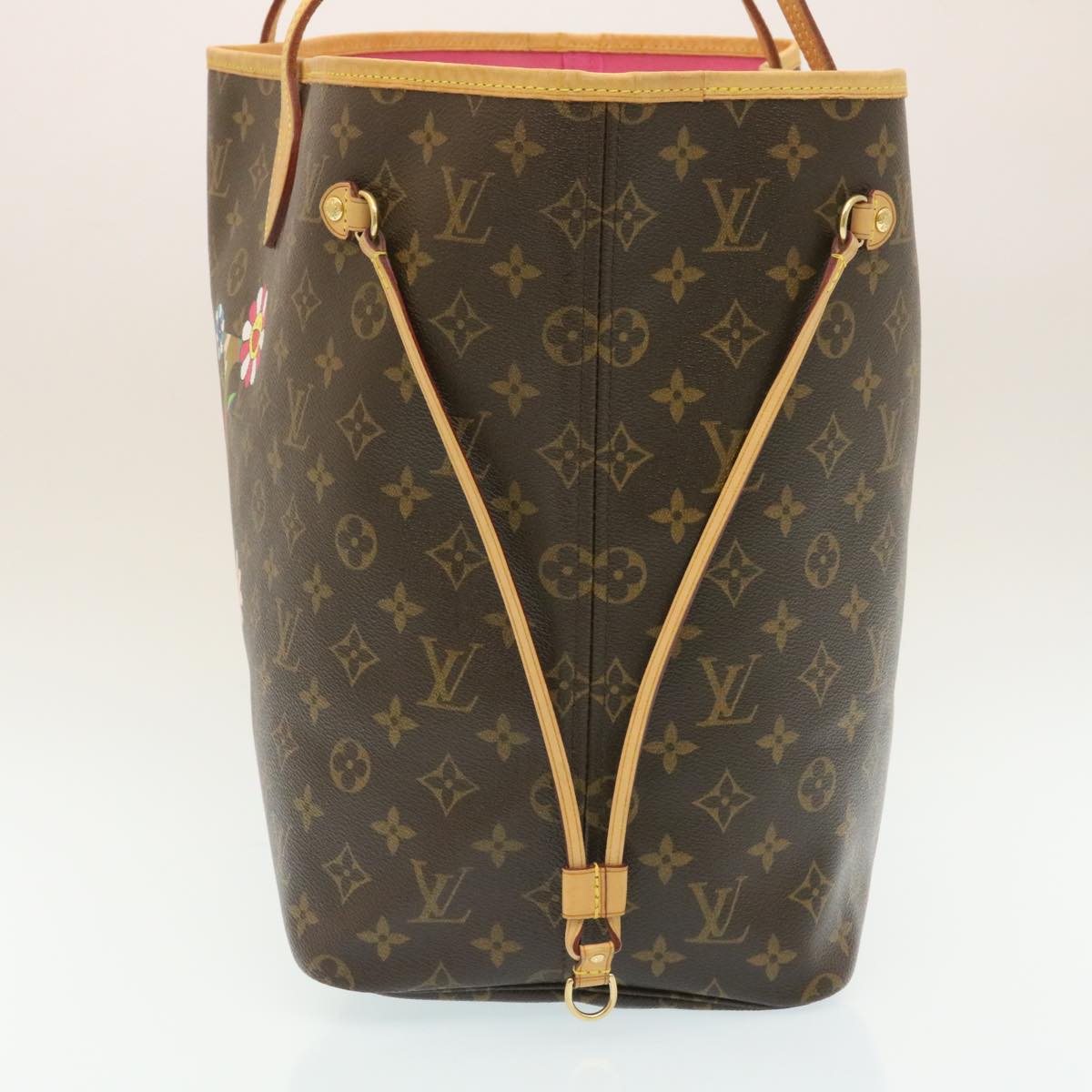 LOUIS VUITTON Monogram Neverfull GM Tote Bag Takashi Murakami Auth 29177A