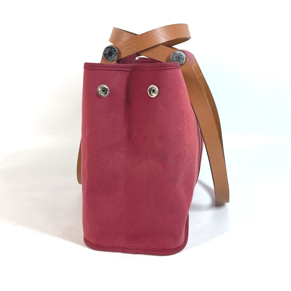 HERMES Tote Bag canvas Red Kavac Elan PM Women