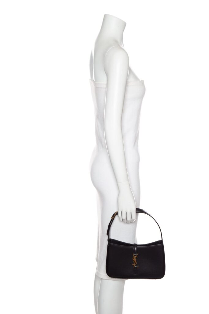 YSL Black "Le 5 a 7" Hobo Shoulder Bag - Product Image 2