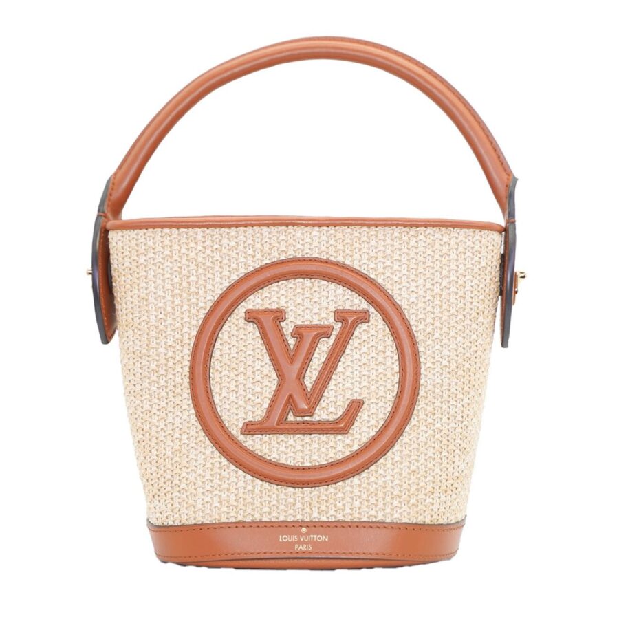 LOUIS VUITTON Raffia Petit Bucket Bag | Studio Nafay