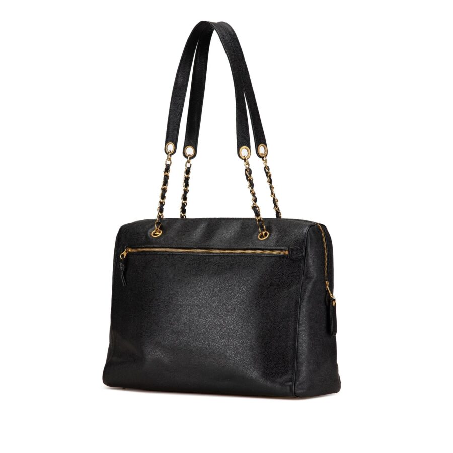 Black Chanel Caviar CC Shoulder Bag | Studio Nafay