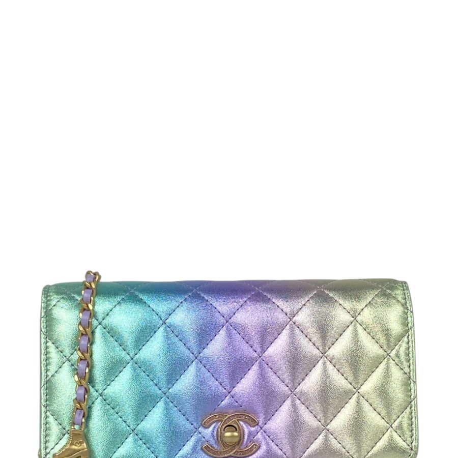Chanel '24C Metallic Ombre Leather Wallet On Chain Crossbody | Studio Nafay