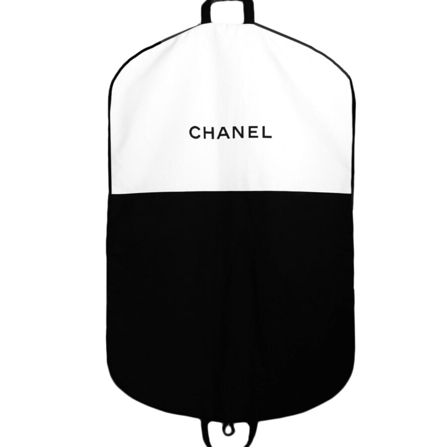 Chanel Black and White Canvas Garment Bag | Studio Nafay