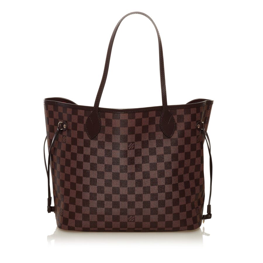 Brown Louis Vuitton Damier Ebene Neverfull MM Tote Bag | Studio Nafay