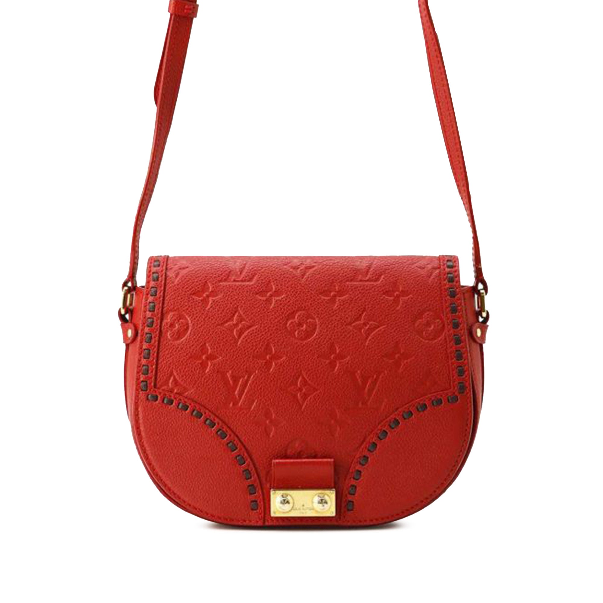 Red Louis Vuitton Monogram Empreinte Junot Crossbody Bag