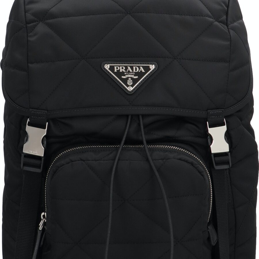 LOGO DETAIL RE-NYLON BACKPACK | Studio Nafay