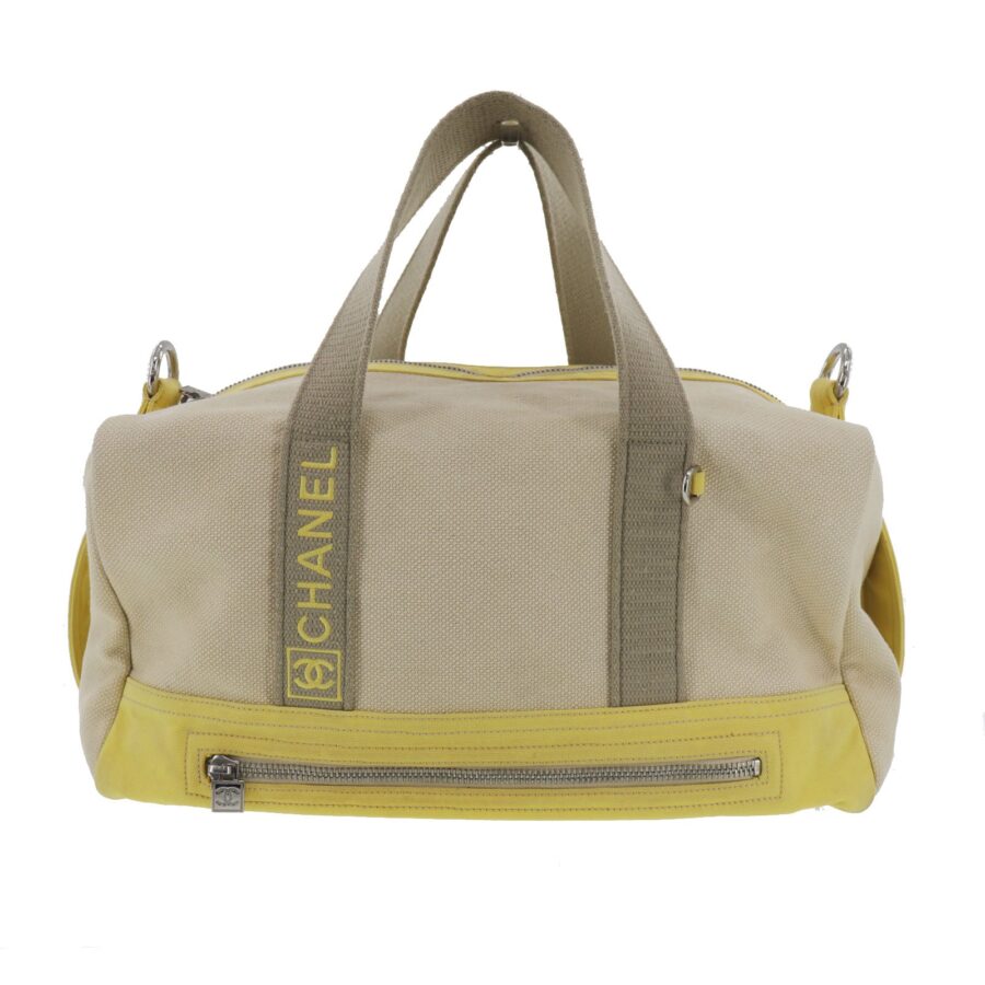 Chanel Canvas Beige Sports Handbag | Studio Nafay