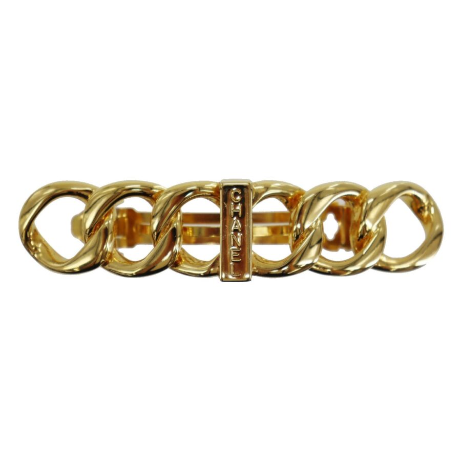 Chanel Gold Logos Barrette Handbag | Studio Nafay