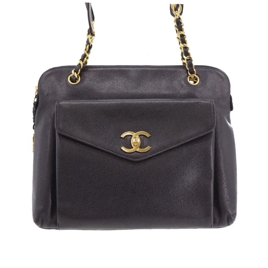 Chanel Leather Caviar Shoulder Tote | Studio Nafay