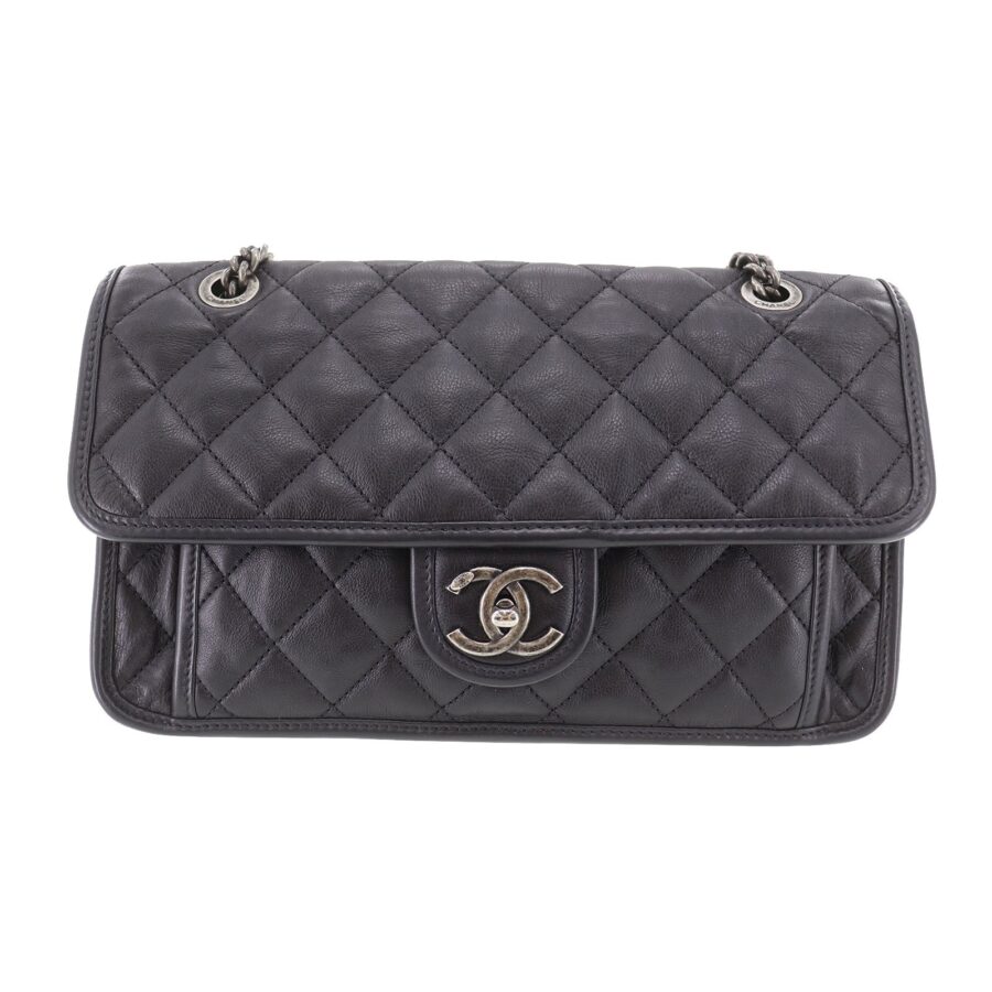 Chanel Matelassé Leather Black Shoulder Bag 3 | Studio Nafay