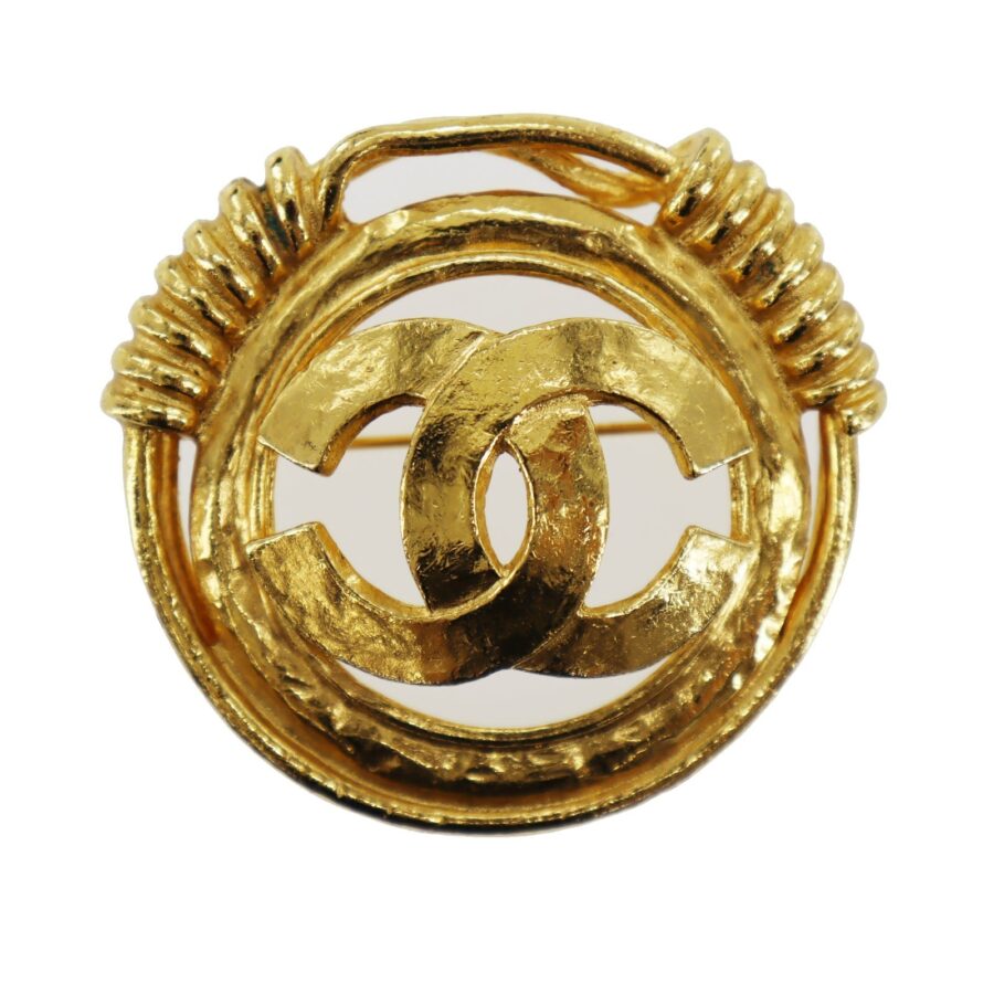 Chanel Gold Logos Round Handbag 2 | Studio Nafay