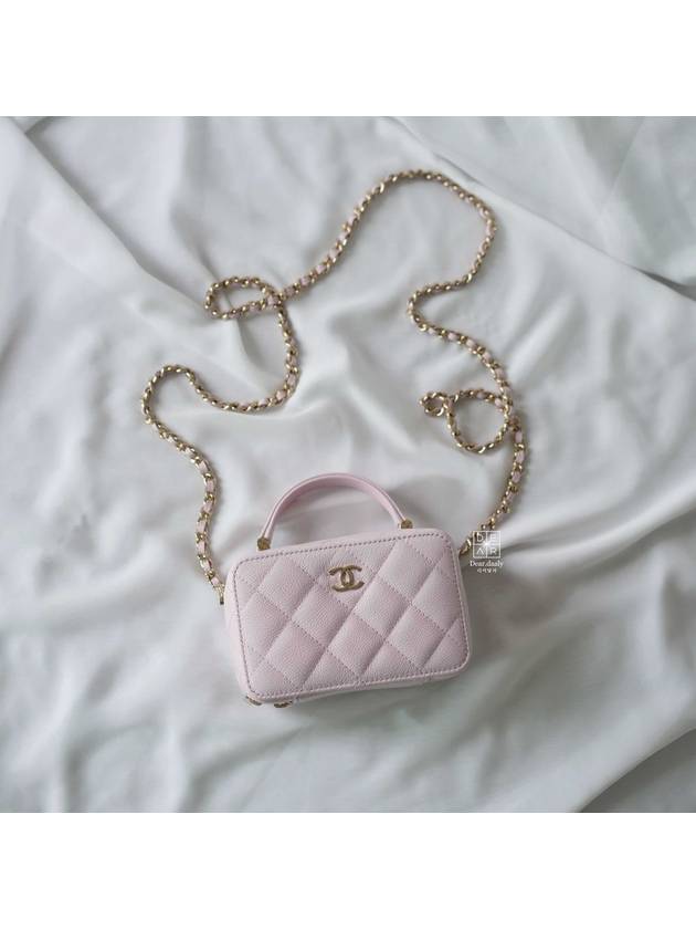 CC Logo Mini Camera Cross Back Light Pink Chanel