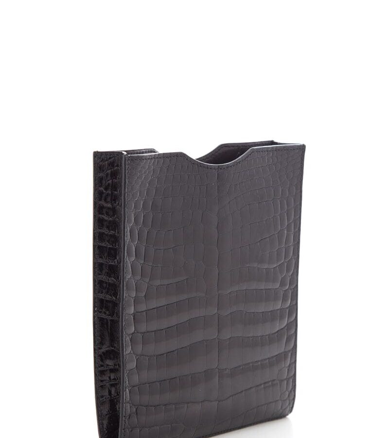 Hermès Black Crocodile Niloticus Onimaitou Crossbody | Studio Nafay