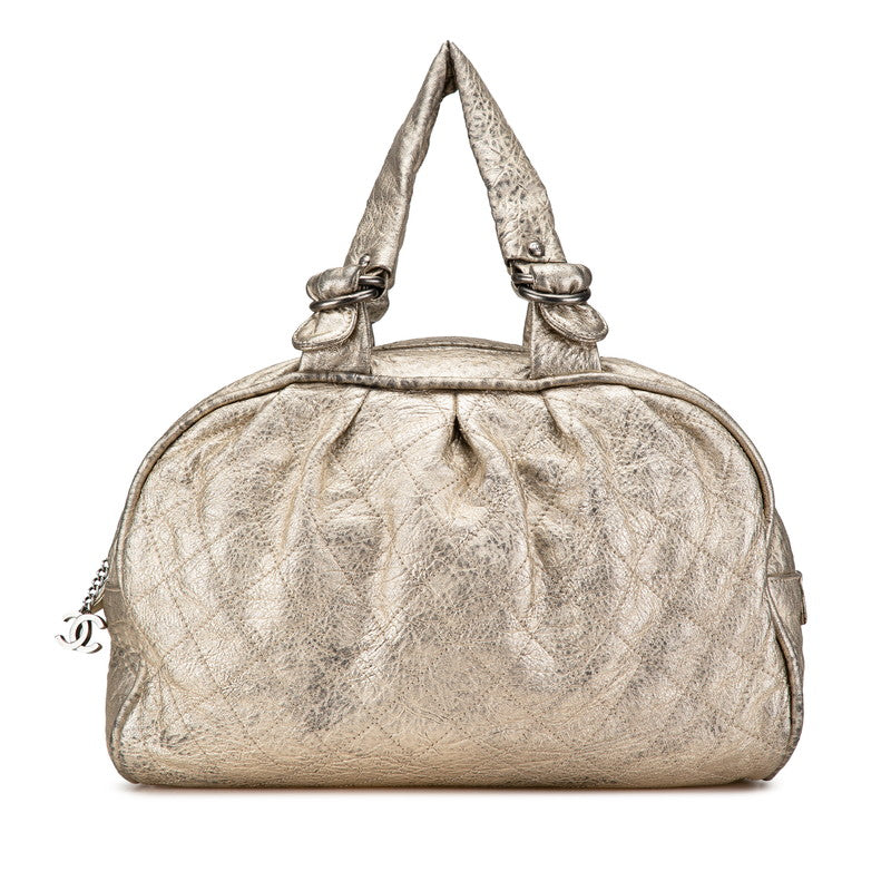 Chanel Coco Mark Matelasse Wild Stitch Leather Boston Bag Classic Flap | Studio Nafay