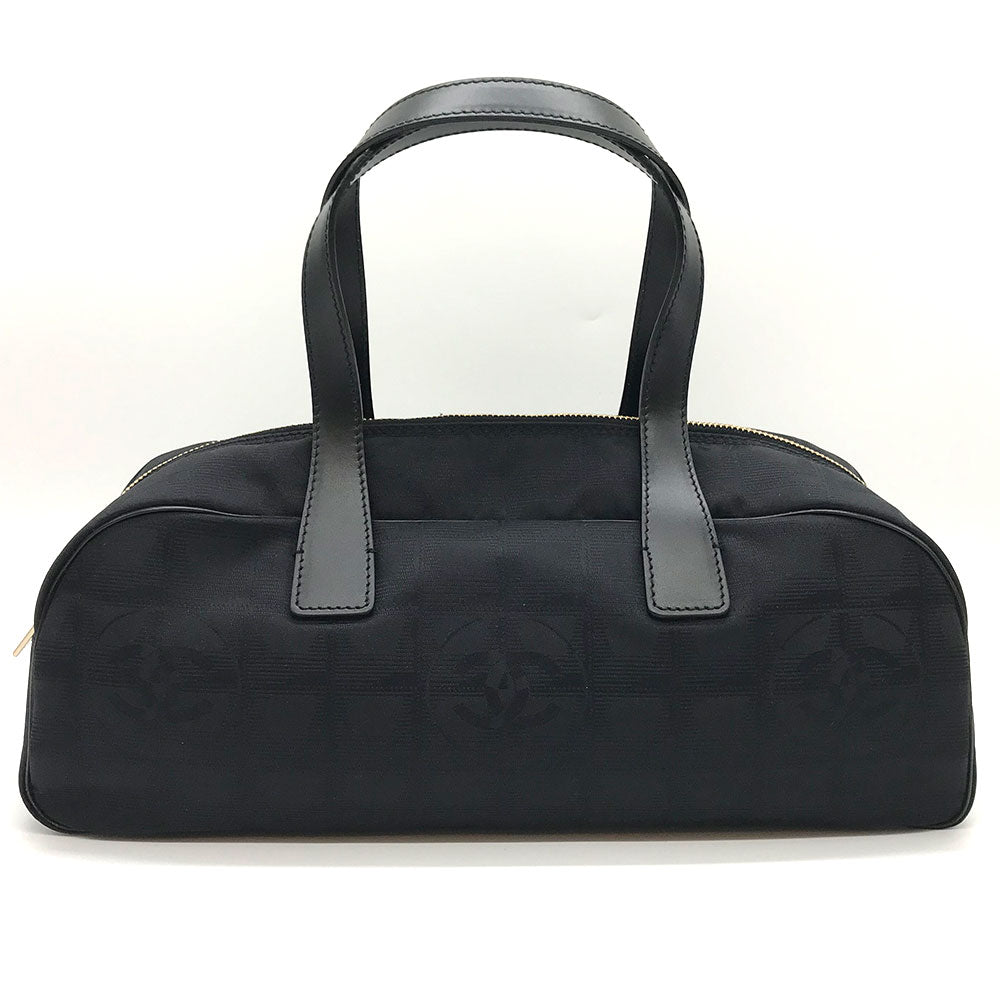 Chanel Nylon Jacquard Mini Boston Bag Classic Flap