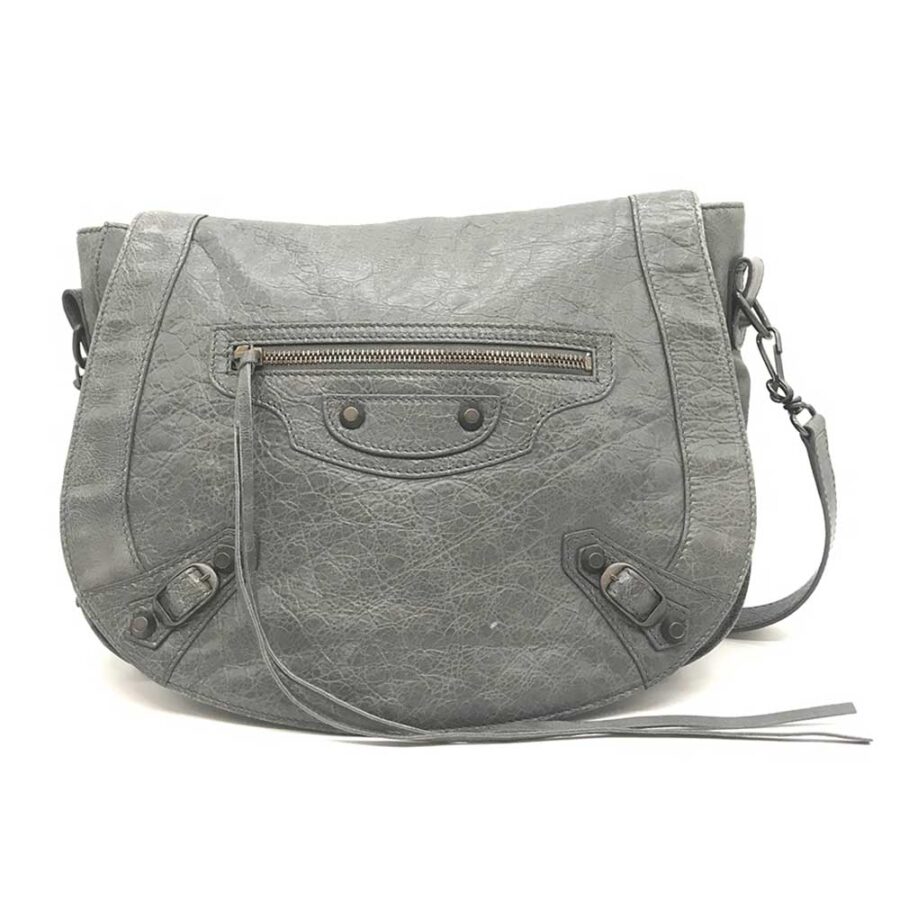 Balenciaga Leather Classic Neo Folk Shoulder Bag 285346 | Studio Nafay