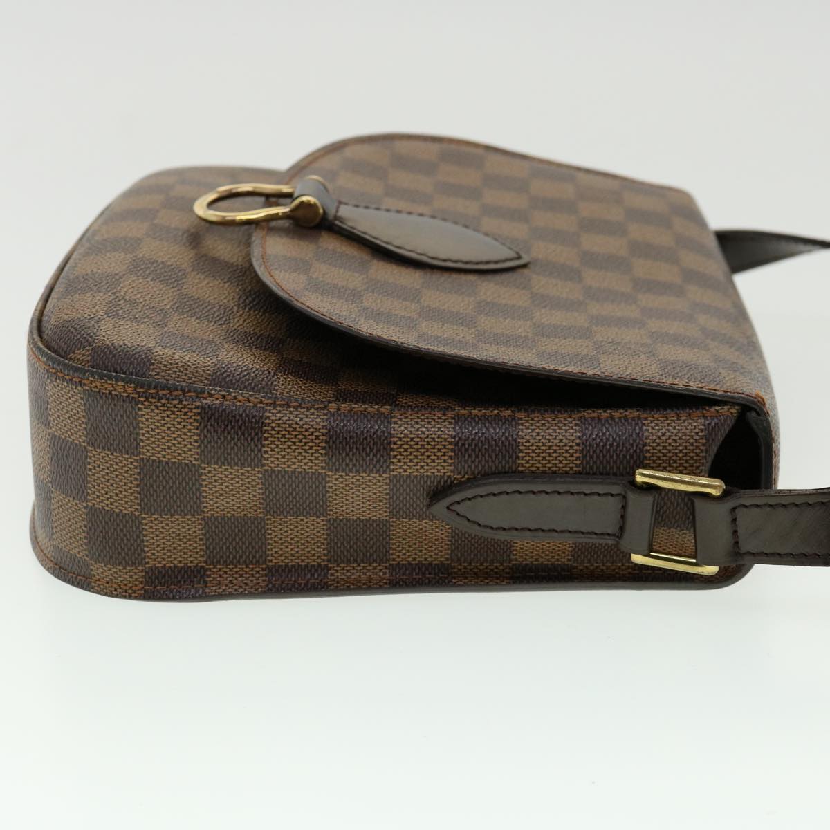 LOUIS VUITTON Damier Ebene Saint Cloud GM Shoulder Bag LV 31123A
