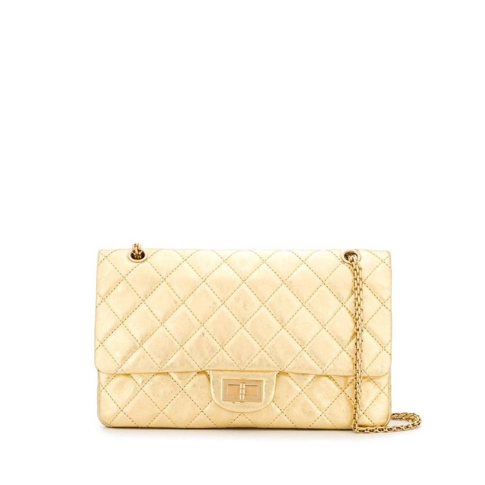CHANEL Chanel 2.55 Gold Jumbo Bag