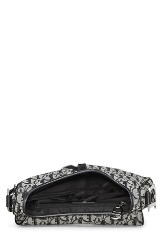 Dior, Black Trotter Canvas Double Saddle Bag, Black | Studio Nafay