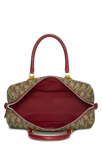 Dior, Brown Trotter Coated Canvas Rasta Handle Bag, Brown | Studio Nafay