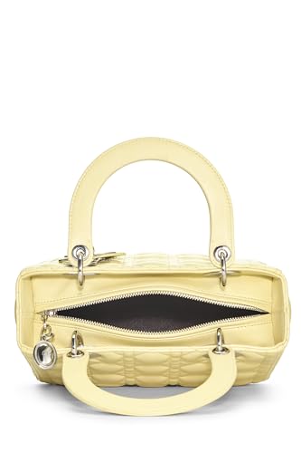 Dior, Yellow Cannage Quilted Lambskin Lady Dior Medium, Yellow | Studio Nafay