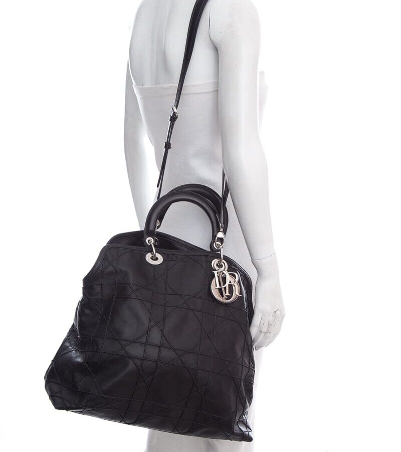 Dior Black Granville Satchel Handbag | Studio Nafay