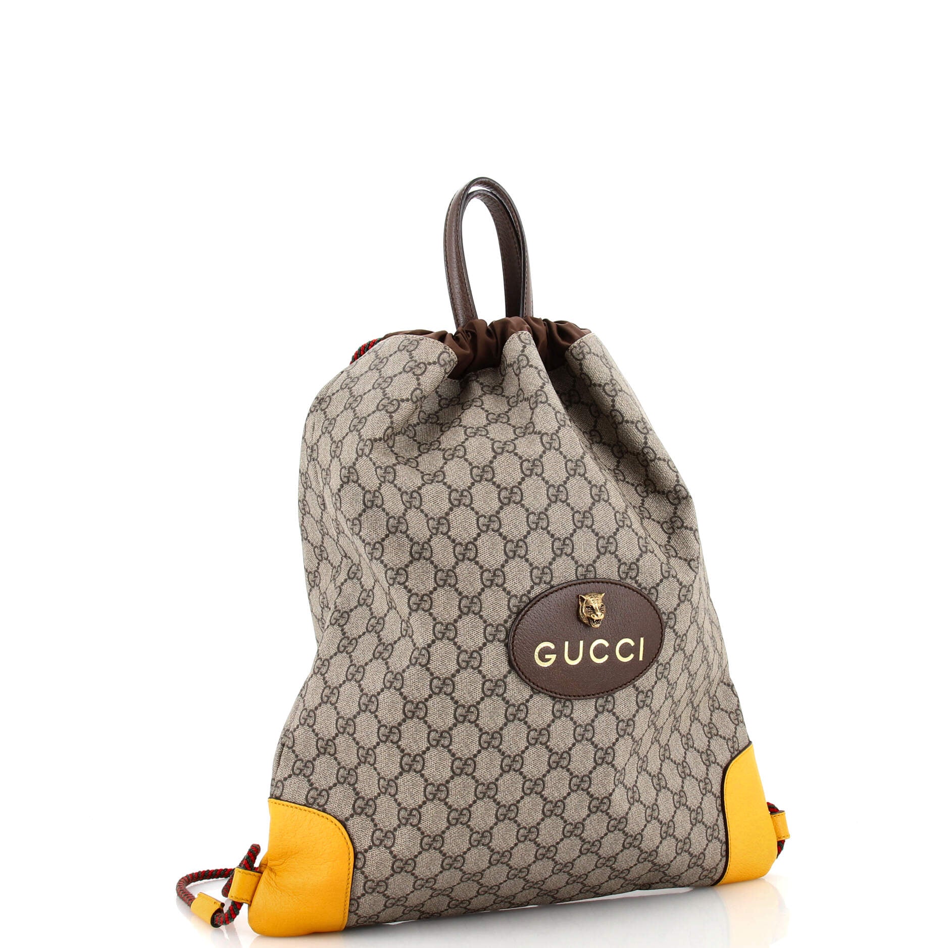 Neo Drawstring Backpack GG Coated Canvas Large