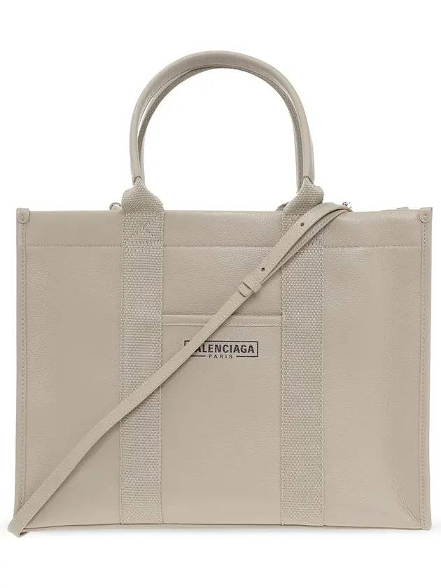Luxury Balenciaga Trending Hardware Medium Grain Calfskin Tote Bag Beige | Studio Nafay