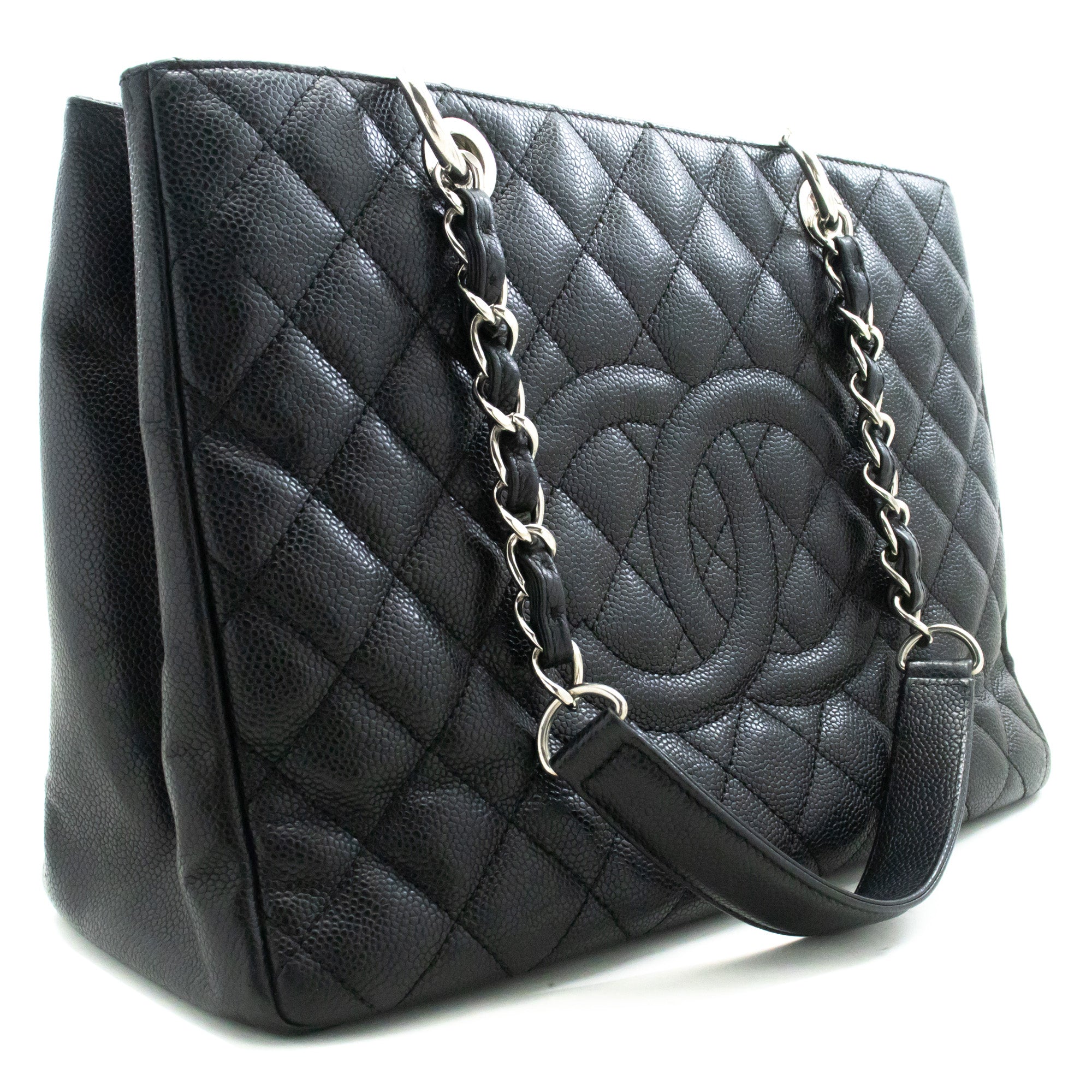 Chanel Leather Black Elegant Tote Bag 7
