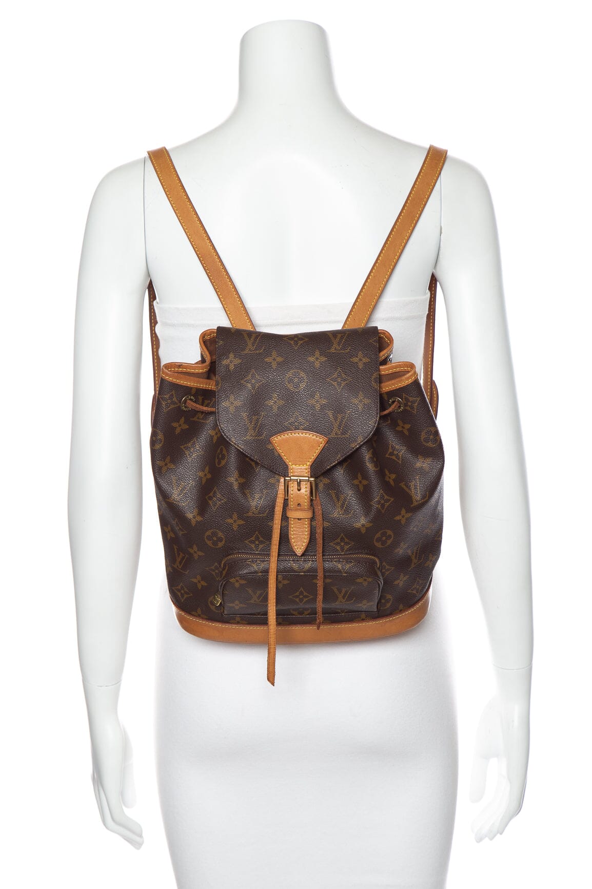 Brown Canvas Monogram Gift for Her Backpack