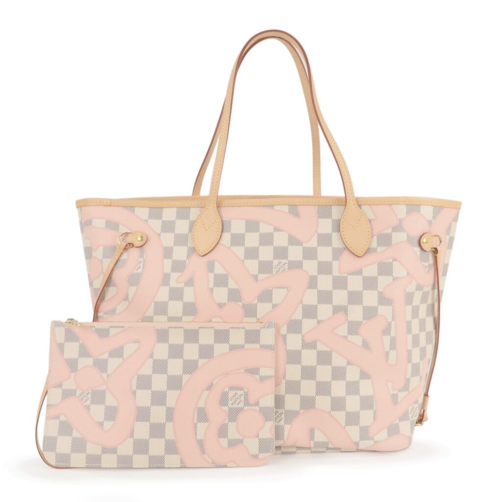 Louis Vuitton Damier Azur Tahiti Neverfull MM Tote Bag | Studio Nafay